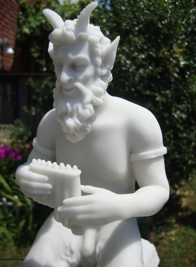 JFSM INC. Pan Playing Flute on Rock Statue - Greek God of The Wild and Nature - Image 4